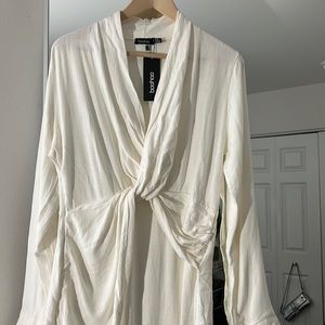 Boohoo Linen Dress Size 12